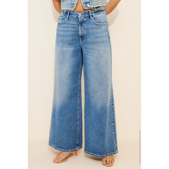 Free People Denim - Jeans Free People inspired wide leg side stripe retail $98